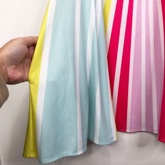 Mara Hoffmann Multi Color Rays Jersey Swing Mini Dress Swim Coverup Sz XS - Picture 9 of 10